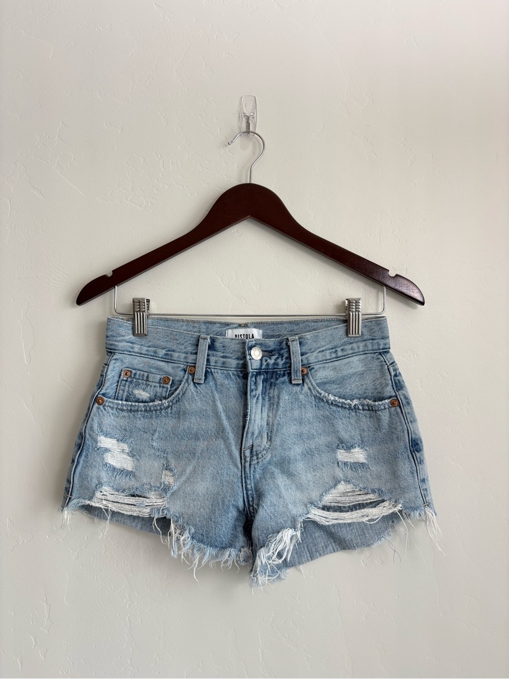 Pistola Nova Shorts denim vintage blue 
Size 24